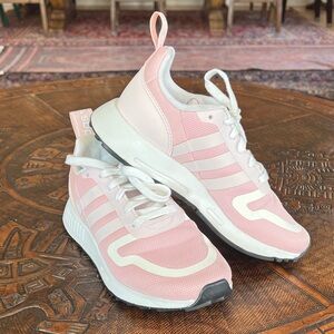 Adidas Women’s Pink and White Running Sneakers